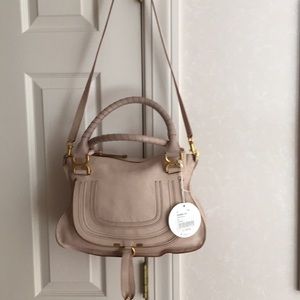 Nude pink Chloe Marcie Medium Bag